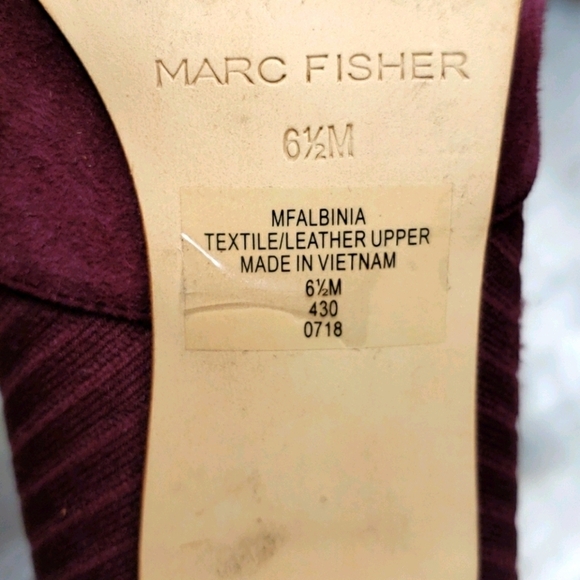 Marc Fisher Albinia Sock Boot burgundy - Picture 12 of 13